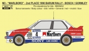 0272 Decal – BMW M3 - 1990 Barum rallye 2nd place overall - J.Bosch / K.Gormley Reji Model 1/24.