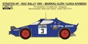 REJ0277 Transkit – Lancia Stratos HF \\\\\\\"Chardonnet - Lancia UK\\\\\\\" RAC Rally 1981 - Alen / Kivimäki Reji Mod