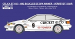REJ0281 Decal – Toyota Celica ST165 - 1992 Boucles de Spa Winner - Verreydt / Biar Reji Model 1/24.