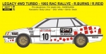 REJ0319 Transkit – Subaru Legacy RS - RAC Rally 1993 - Burns / Reid Reji Model 1/24.
