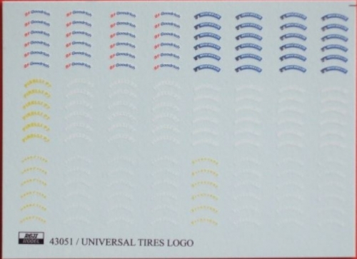 REJ43051 1/43 Decal - Universal tires logo Reji Model