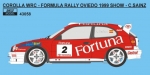 REJ43058 1/43 Decal – Toyota Corolla WRC - Formula Rally Oviedo 1999 - C.Sainz Reji Model