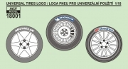 REJ18001 1/18. Decal - Universal tires logo Reji Model