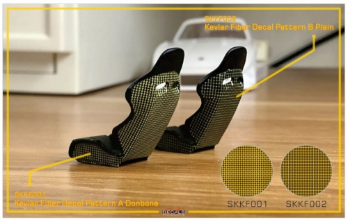 [사전 예약] SKKF001 Kevlar Fiber Decal Pattern A Dogbone SK Decals