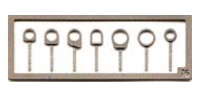FT17 1/43 Towing hooks 21 pieces Rally Imsa Photoetched Tameo Kits