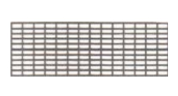 FT27 1/43 Large pattern grille 4 pieces 60s Photoetched Tameo Kits