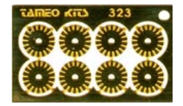 FT49 1/43 Brake disk type A 4 pieces Photoetched Tameo Kits