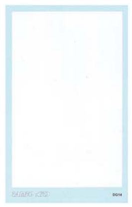 [사전 예약] DG14 1/43 Gloss white mm 103×87    1 piece Common Decals Tameo Kits