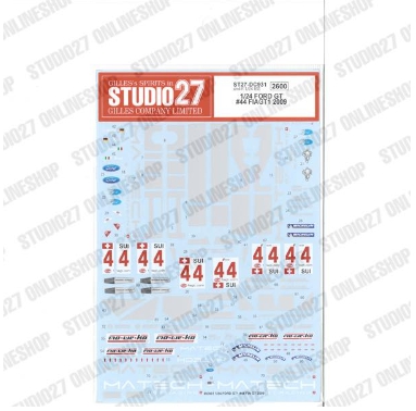 [사전 예약] ST27-DC931 1/24 FORD GT #44 FIAGT1 (2009) Studio27