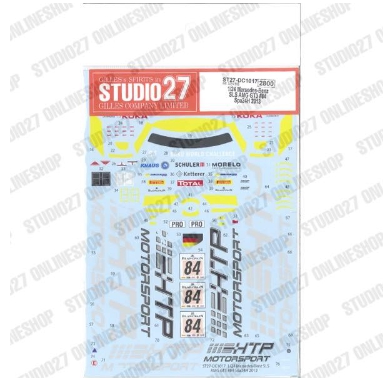 [사전 예약] ST27-DC1017 1/24 SLS AMG GT3 #84 Spa24H (2013) Studio27