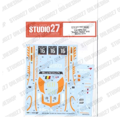 [사전 예약] ST27-DC1067 1/24 MP4-12C "Boutsen Ginion" #16 Monza (2014) Studio27