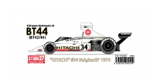 [사전 예약] ST27-FK20300 1/20 Brabham BT44(42/44) "HITACHI" #34 Belgian GP 1974 Studio27