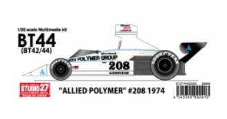 [사전 예약] ST27-FK20303 1/20 Brabham BT44(42/44) "Alllied Polymer" #208 1974 Studio27
