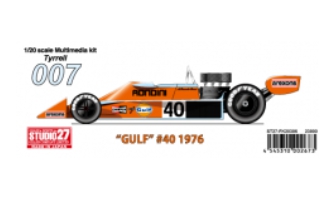 [사전 예약] ST27-FK20306 1/20 Tyrrell 007 #40 "Gulf" 1976 Studio27