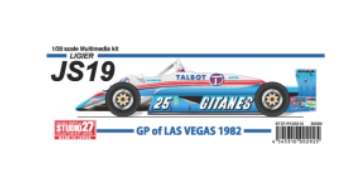 [사전 예약] ST27-FK20310 1/20 Ligier JS19 Las Vegas GP 1982 Studio27