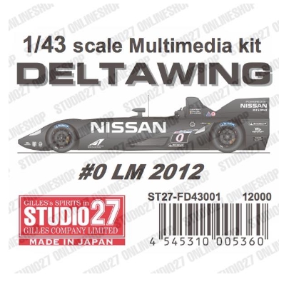 [사전 예약] ST27-FD43001 1/43 NISSAN DELTA WING LM (2012) Studio27