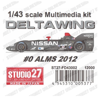 [사전 예약] ST27-FD43002 1/43 NISSAN DELTA WING WEC/ALMS (2012) - 30 limited Studio27