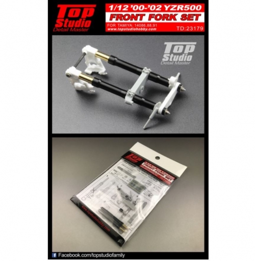 TD23179 1/12 '00-'02 YZR500 Front Fork Set Top Studio