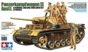 32405 1/35 Panzerkampfwagen III Ausf.L w/Rommel and DAK Tank Crew Set Tamiya