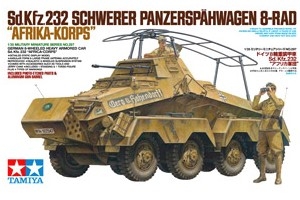 [주문시 바로 입고] 35297 1/35 German 8-Wheeled Heavy Armored Car Sd.Kfz.232 Afrika Korps Tamiya