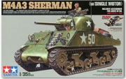 30056 1/35 US M4A3 Sherman w/Single Motor Tamiya