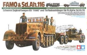 [주문시 바로 입고] 35246 1/35 German 18ton Heavy Half-Track Famo & Tank Transporter Sd.Ah.116 Tamiya