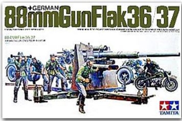 [사전 예약] 35017 1/35 WWII German 88mm Gun Flak 36/37 Tamiya