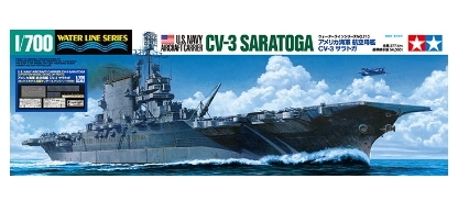 25179 1/700 US Carrier CV-3 Saratoga w/Pontos Model Detail Up Parts Tamiya