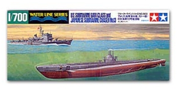 31903 1/700 US Submarine Gato Class & Japanese Sub. Chaser No.13 Tamiya