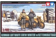[주문시 바로 입고] 32412 1/48 German Luftwaffe Crew (Winter) w/Kettenkraftrad Tamiya