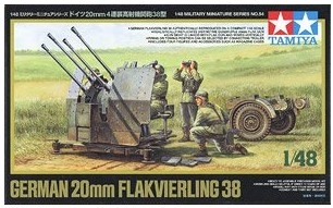 [주문시 바로 입고] 32554 1/48 WWII German 2cm Flakvierling 38 Tamiya