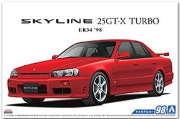 [사전 예약] 05750 1/24 Nissan ER34 Skyline 25GT-X Turbo '98 Aoshima