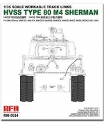 [주문시 바로 입고] RM5034 1/35 HVSS T80-Track for M4 Sherman