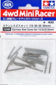 15508 1/32 Stainless Steel Screw Set 4 Type Tamiya