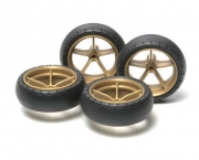 15368 1/32 Narrow Lightweight Wheels w/Arched Tire Tamiya