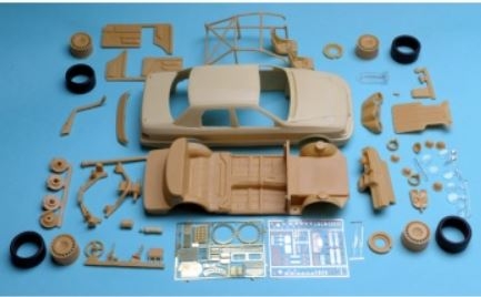 RCTR2422 1/24 Ford Sierra Cosworth GrA 1991 Kit in PU resin, unpainted, without decals.