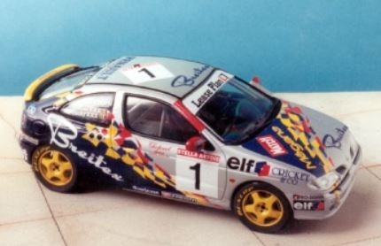 Tk24/10 Renault Mégane Ickx 24 h Spa 1998 Decals and parts (Interior, roll bar, buc
