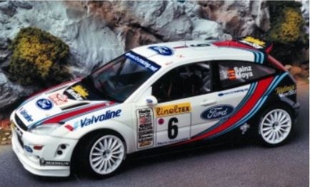 RTk24/053 1/24 Ford Focus WRC Martini 2e Monte Carlo 2000 + Resin Bumper for Tamiya