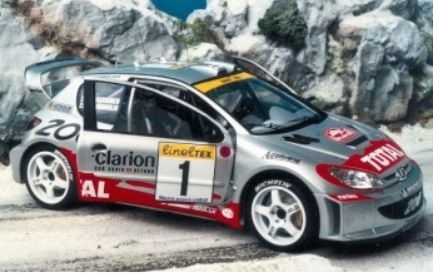 RTk24/077 1/24 Peugeot 206 WRC Monte Carlo 2001 for Tamiya