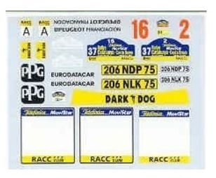 RTk24/090Add 1/24 Peugeot 206 WRC Auriol 1er Catalunyia 2001