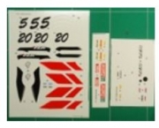 KWD-97YZRT 1/12 '97 YZR500 #5/#20 Trans Kit Spare Decal K's Workshop