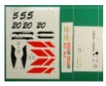 KWD-97YZRT 1/12 \'97 YZR500 #5/#20 Trans Kit Spare Decal K\'s Workshop
