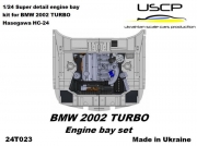 [사전 예약] 24T023 1/24 BMW 2002 Turbo Engine bay set USCP