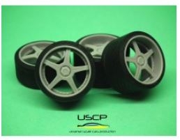24W038S 1/24 Racing Hart M5 19\'\' with stance tires USCP