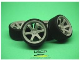 24W042S 1/24 Rota IK-R 19'' with stance tires USCP