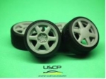 24W079S 1/24 Advan AVS VS6 17\'\' with stance tires USCP