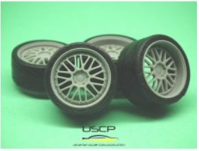24W095T 1/24 BBS LM 19\'\' with tires USCP