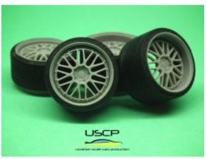 24W095S 1/24 BBS LM 19\'\' with stance tires USCP