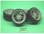 24W014S 1/24 BMW Original Styling 37 18\'\' with stance tires USCP