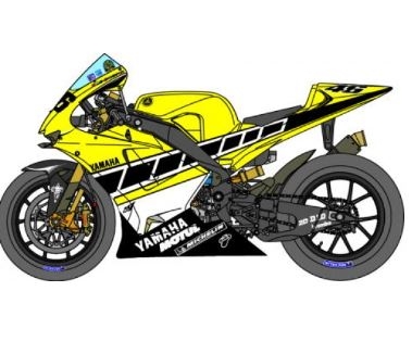 D363 1/12 Yamaha YZR-M1'05 Rossi 50th set Decal [D363]